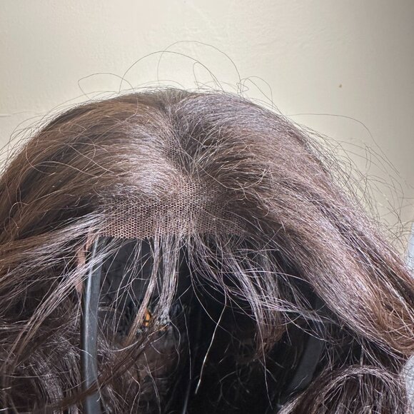 Bobbi Boss Swiss Lace Front Wig – Kiliah Style, Human Hair Blend, Color #4 - Picture 6 of 9